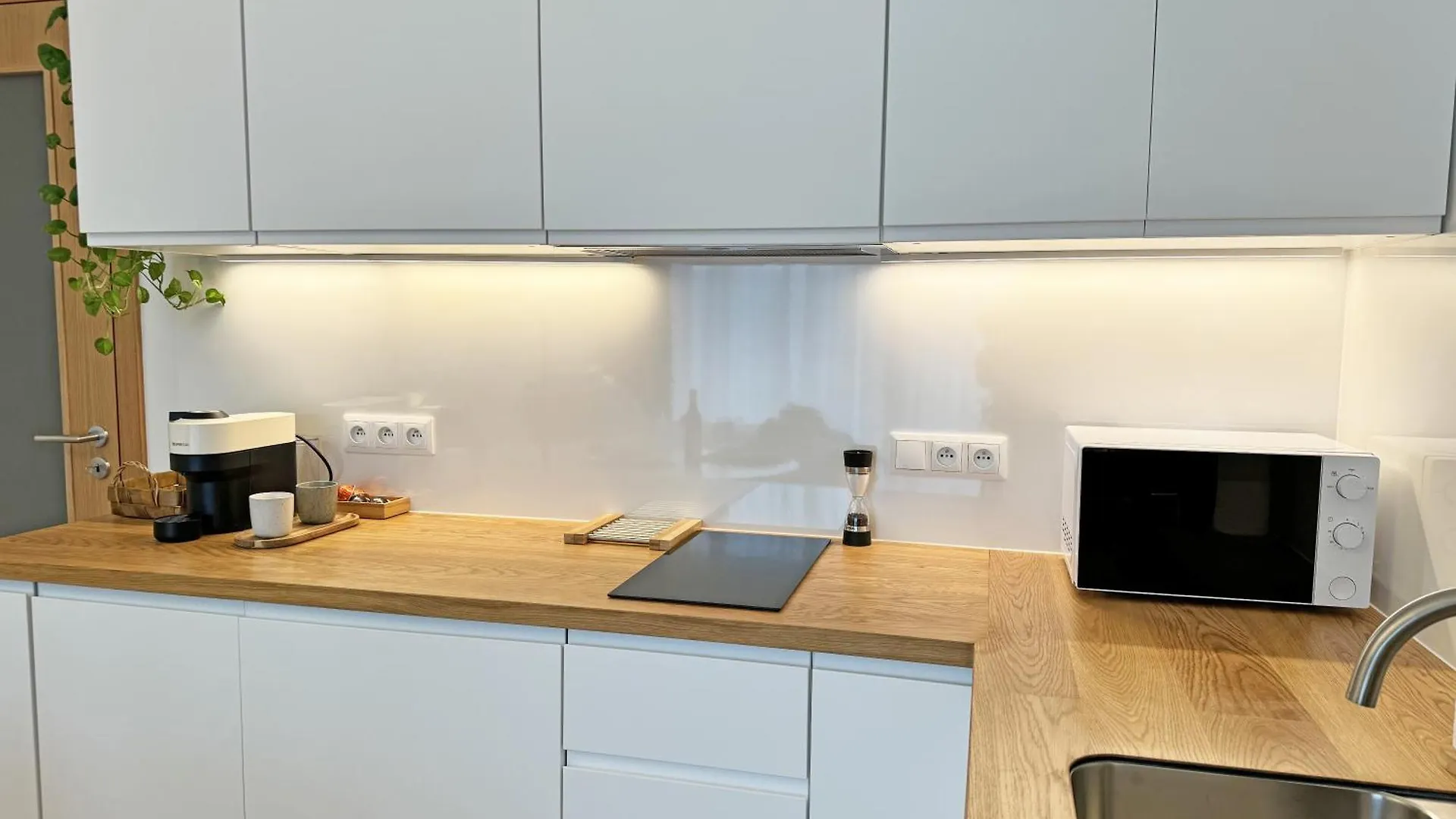 New Studio, King Bed, Free Parking, Terrace Prague Apartment